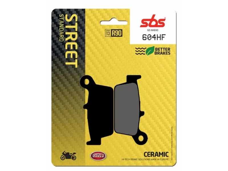 Тормозные колодки SBS Standard Brake Pads, Ceramic 604HF